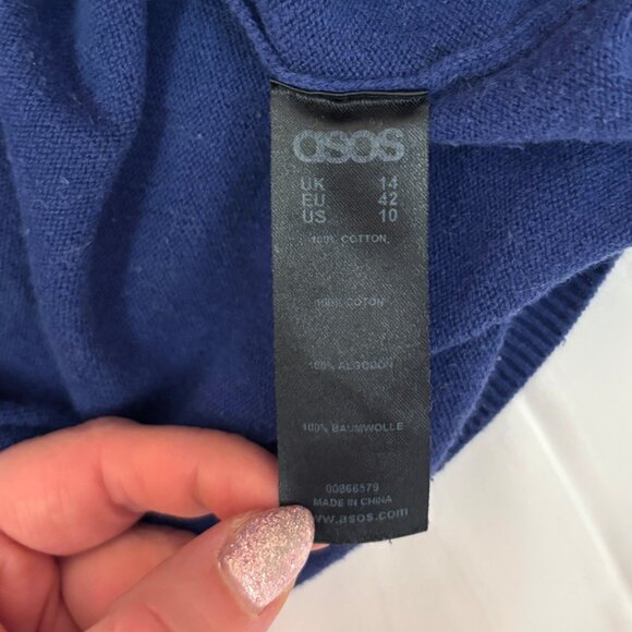 ASOS Merci Beaucoup 3/4 sleeve crewneck sweater size US 10 - Picture 5 of 5